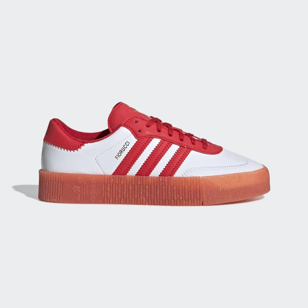 Originals Adidas Fiorucci SAMBAROSE Dama Romania - Rosii/Negrii/Rosii G28913